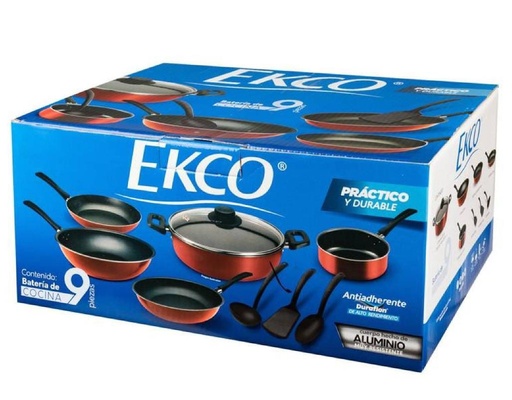 Batería De Cosina 9 Pzas Ekco #2985