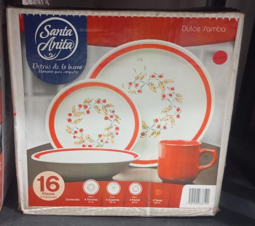 Juego De Platos Santa Anita 316136